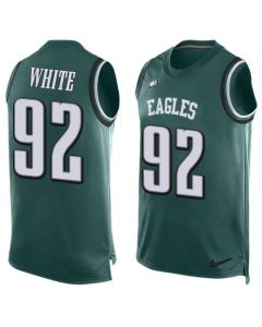 Eagles #92 Reggie White Midnight Green Team Color Men's Stitched NFL Limited Tank Top Jersey