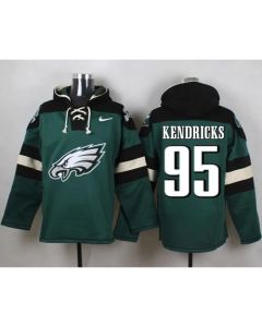 Eagles #95 Mychal Kendricks Midnight Green Player Pullover NFL Hoodie
