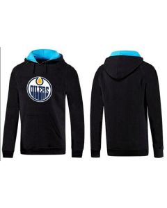 Edmonton Oilers Pullover Hoodie Black & Blue