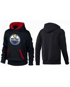 Edmonton Oilers Pullover Hoodie Black & Red