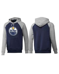 Edmonton Oilers Pullover Hoodie Dark Blue & Grey