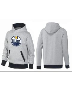 Edmonton Oilers Pullover Hoodie Grey & Black