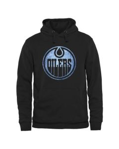 Edmonton Oilers Rinkside Pond Hockey Pullover Hoodie Black