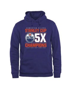Edmonton Oilers Rinkside Victor Pullover Hoodie Royal