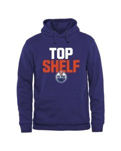 Edmonton Oilers Top Shelf Pullover Hoodie Royal
