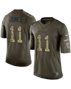 Falcons #11 Julio Jones Green Men's Stitched NFL Limited Salute To Service Jersey