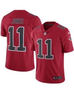 Falcons #11 Julio Jones Red Men's Stitched NFL Limited Rush Jersey