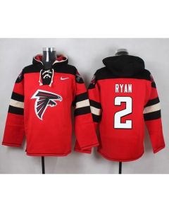 Falcons #2 Matt Ryan Red Player Pullover NFL Hoodie