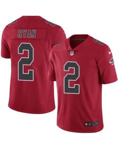 Falcons #2 Matt Ryan Red Youth Stitched NFL Limited Rush Jersey