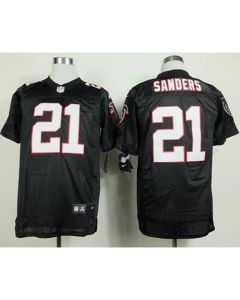 Falcons #21 Deion Sanders Black Alternate Men's Stitched NFL Elite Jersey