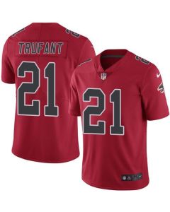 Falcons #21 Desmond Trufant Red Men's Stitched NFL Limited Rush Jersey