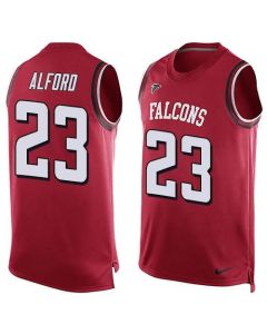 Falcons #23 Robert Alford Red Team Color Men's Stitched NFL Limited Tank Top Jersey