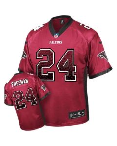 Falcons #24 Devonta Freeman Red Team Color Men's Stitched NFL Elite Jersey