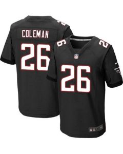 Falcons #26 Tevin Coleman Black Alternate Men's Stitched NFL Elite Jersey