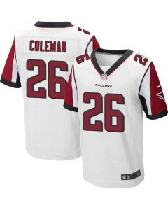 Falcons #26 Tevin Coleman White Men's Stitched NFL Elite Jersey