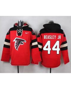 Falcons #44 Vic Beasley Jr Red Player Pullover NFL Hoodie