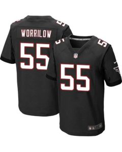 Falcons #55 Paul Worrilow Black Alternate Men's Stitched NFL Elite Jersey