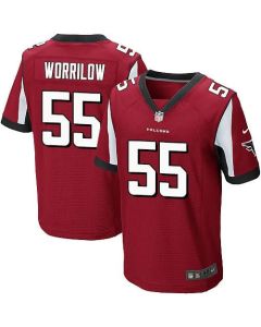 Falcons #55 Paul Worrilow Red Team Color Men's Stitched NFL Elite Jersey