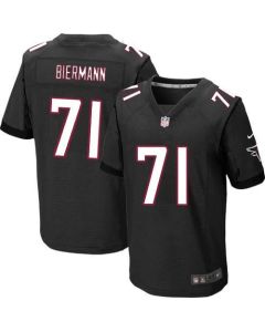 Falcons #71 Kroy Biermann Black Alternate Men's Stitched NFL Elite Jersey