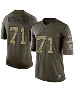 Falcons #71 Kroy Biermann Green Men's Stitched NFL Limited Salute To Service Jersey