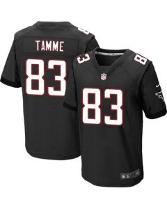 Falcons #83 Jacob Tamme Black Alternate Men's Stitched NFL Elite Jersey
