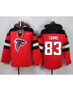 Falcons #83 Jacob Tamme Red Player Pullover NFL Hoodie