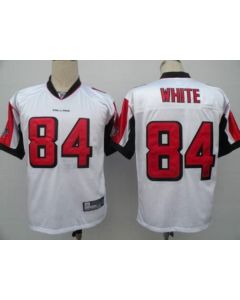 Falcons #84 Roddy White White Color Stitched Youth NFL Jersey