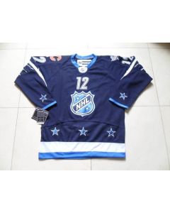 Flames #12 Jarome Iginla 2012 All Star Navy Blue Stitched NHL Jersey