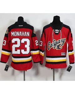 Flames #23 Sean Monahan Red Alternate Stitched Youth NHL Jersey