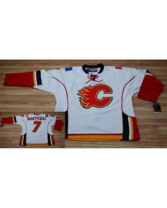Flames #7 Todd Bertuzzi Stitched White NHL Jersey