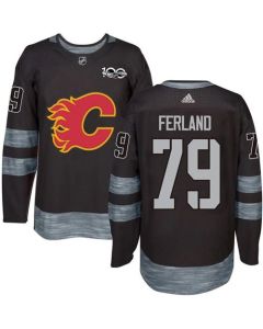 Flames #79 Michael Ferland Black 1917-2017 100th Anniversary Stitched NHL Jersey