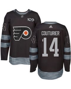 Flyers #14 Sean Couturier Black 1917-2017 100th Anniversary Stitched NHL Jersey
