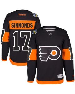 Flyers #17 Wayne Simmonds Black 2017 Stadium Series Stitched Youth NHL Jersey
