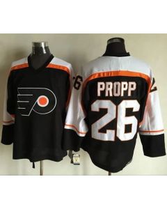 Flyers #26 Brian Propp Black CCM Throwback Stitched NHL Jersey