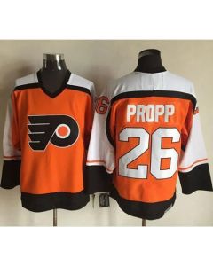 Flyers #26 Brian Propp Orange/Black CCM Throwback Stitched NHL Jersey