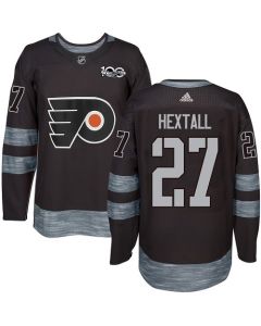Flyers #27 Ron Hextall Black 1917-2017 100th Anniversary Stitched NHL Jersey