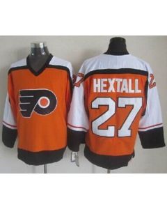 Flyers #27 Ron Hextall Orange CCM Throwback Stitched NHL Jersey