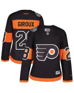 Flyers #28 Claude Giroux Black 2017 Stadium Series Women's Stitched NHL Jersey