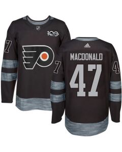 Flyers #47 Andrew MacDonald Black 1917-2017 100th Anniversary Stitched NHL Jersey