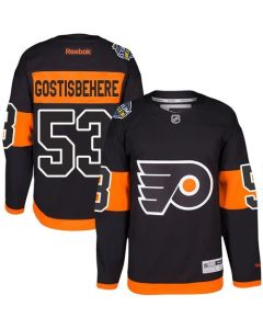 Flyers #53 Shayne Gostisbehere Black 2017 Stadium Series Stitched Youth NHL Jersey