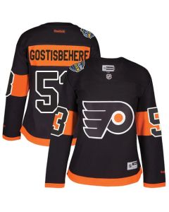 Flyers #53 Shayne Gostisbehere Black 2017 Stadium Series Women's Stitched NHL Jersey