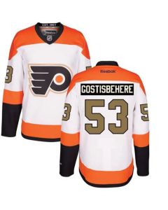 Flyers #53 Shayne Gostisbehere White 3rd Stitched Youth NHL Jersey