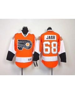 Flyers #68 Jaromir Jagr Orange Stitched Youth NHL Jersey