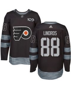 Flyers #88 Eric Lindros Black 1917-2017 100th Anniversary Stitched NHL Jersey