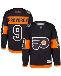 Flyers #9 Ivan Provorov Black 2017 Stadium Series Stitched Youth NHL Jersey