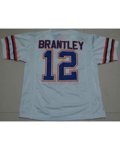 Gators #12 John Brantley White Stitched NCAA Jersey