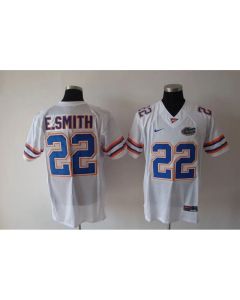 Gators #22 E.Smith White Stitched NCAA Jersey