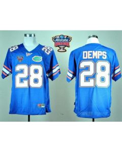 Gators #28 Jeff Demps Blue Allstate Sugar Bowl Stitched NCAA Jersey