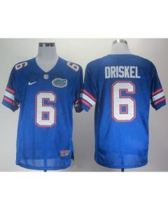 Gators #6 Jeff Driskel Blue Stitched NCAA Jersey