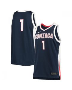 Georgia Bulldogs #1 Navy Stitched Basketball Jersey